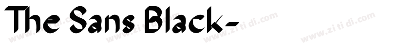 The Sans Black字体转换 The Sans Black字体转换